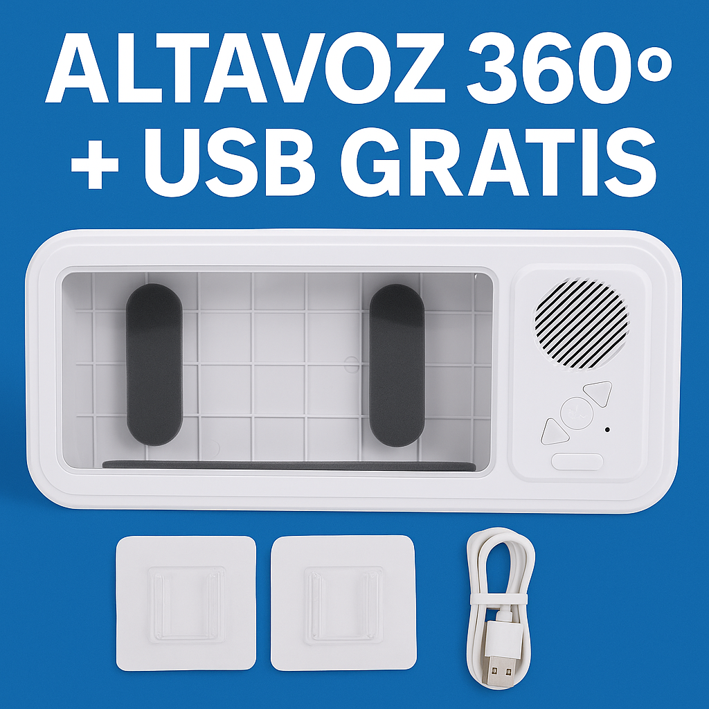 Soporte de Pared Impermeable con Bluetooth hasta 6,9 pulgadas