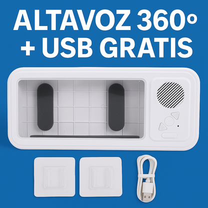 Soporte de Pared Impermeable con Bluetooth hasta 6,9 pulgadas